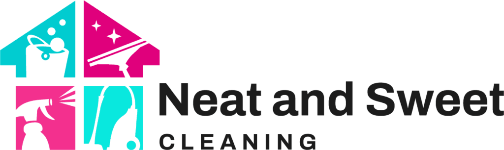Neat and Sweet Cleaning logo with transparent background